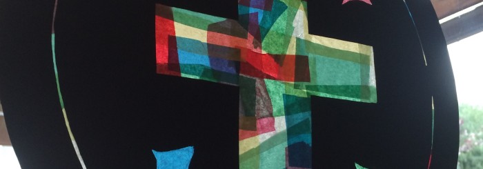 Stained Glass Windows with Tissue Paper