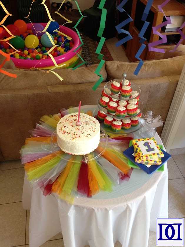rainbow_party_cake_table