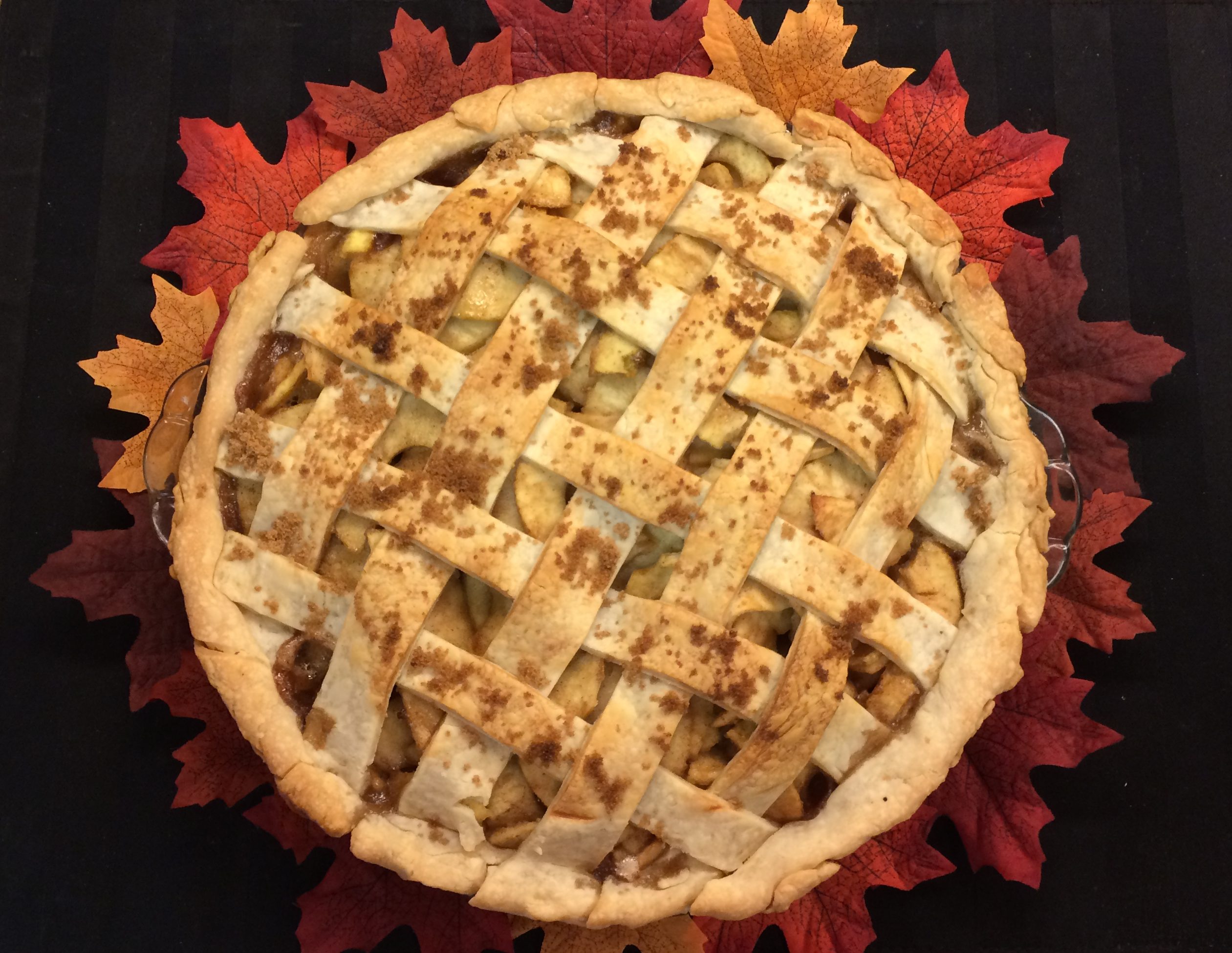 Fresh Apple Pie with a Lattice Crust