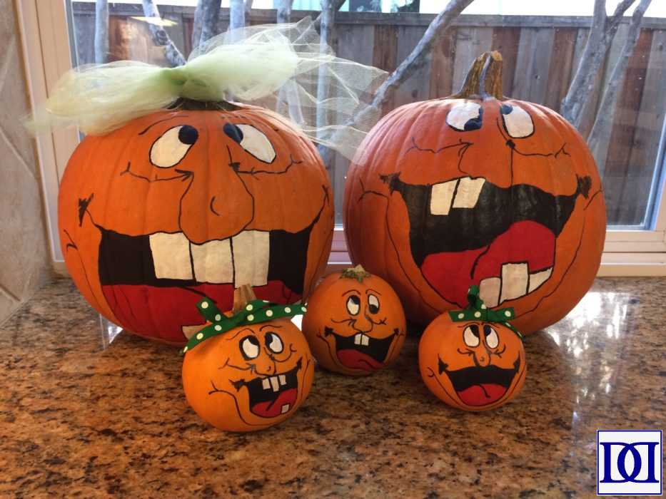 Painted Pumpkins – Defiantly Domestic